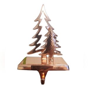 Elegant Rose Gold Christmas Tree Stocking Holder (Set Of 4)